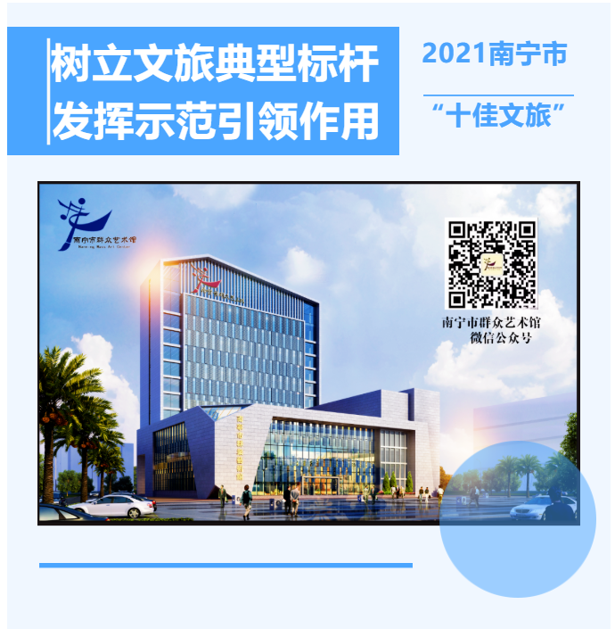 喜讯！南宁市群众艺术馆两项目喜获2021年度南宁市“十佳文旅项目（品牌）”